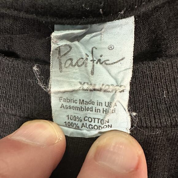 Vintage Slayer Band Horned Skull Black Shirt Men’s Size XXL Pacific Tag Y2K - Picture 4 of 6